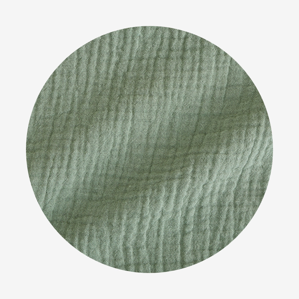 Soft Jade Cotton Crinkle Mini Skirt