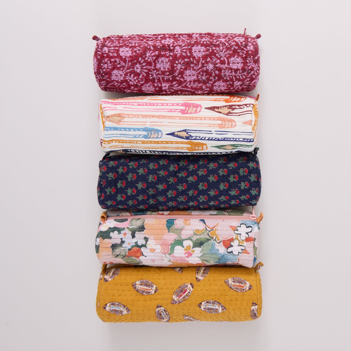 Pencil Case - Navy Carnation