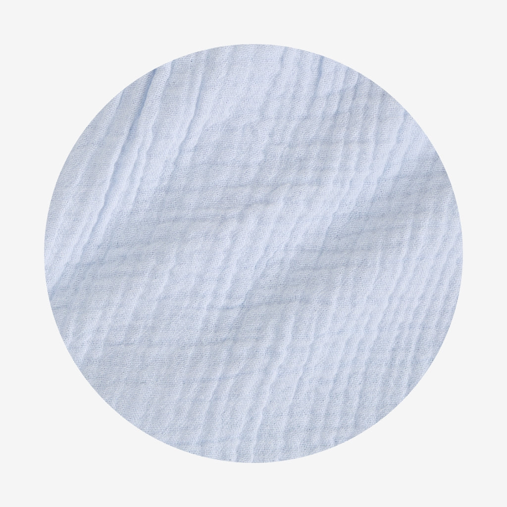 Halogen Blue Cotton Crinkle Romper