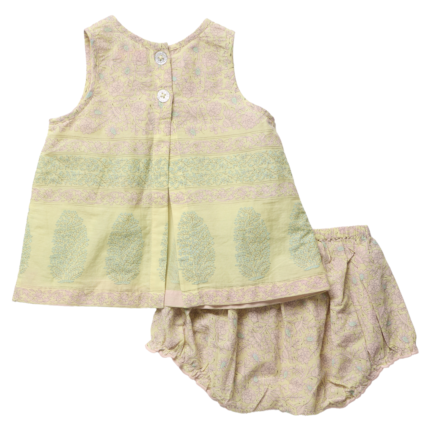 Baby Girls Jaipur 2-PC Set - Citrus Garden Border
