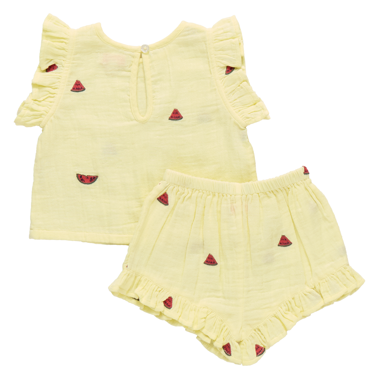 Baby Girls Roey 2-PC Set - Watermelon Embroidery