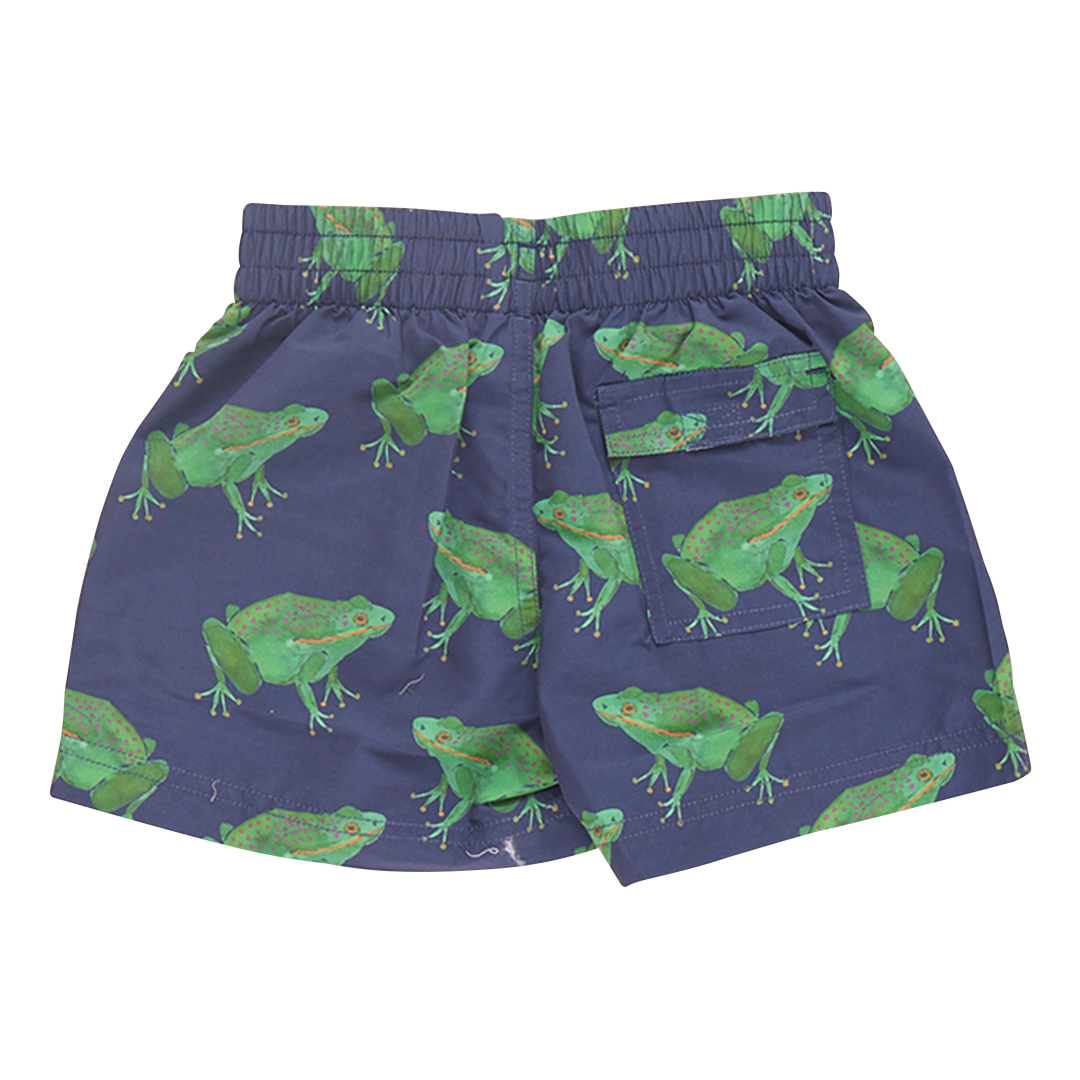 Baby Boys Swim Trunk - Navy Frogs