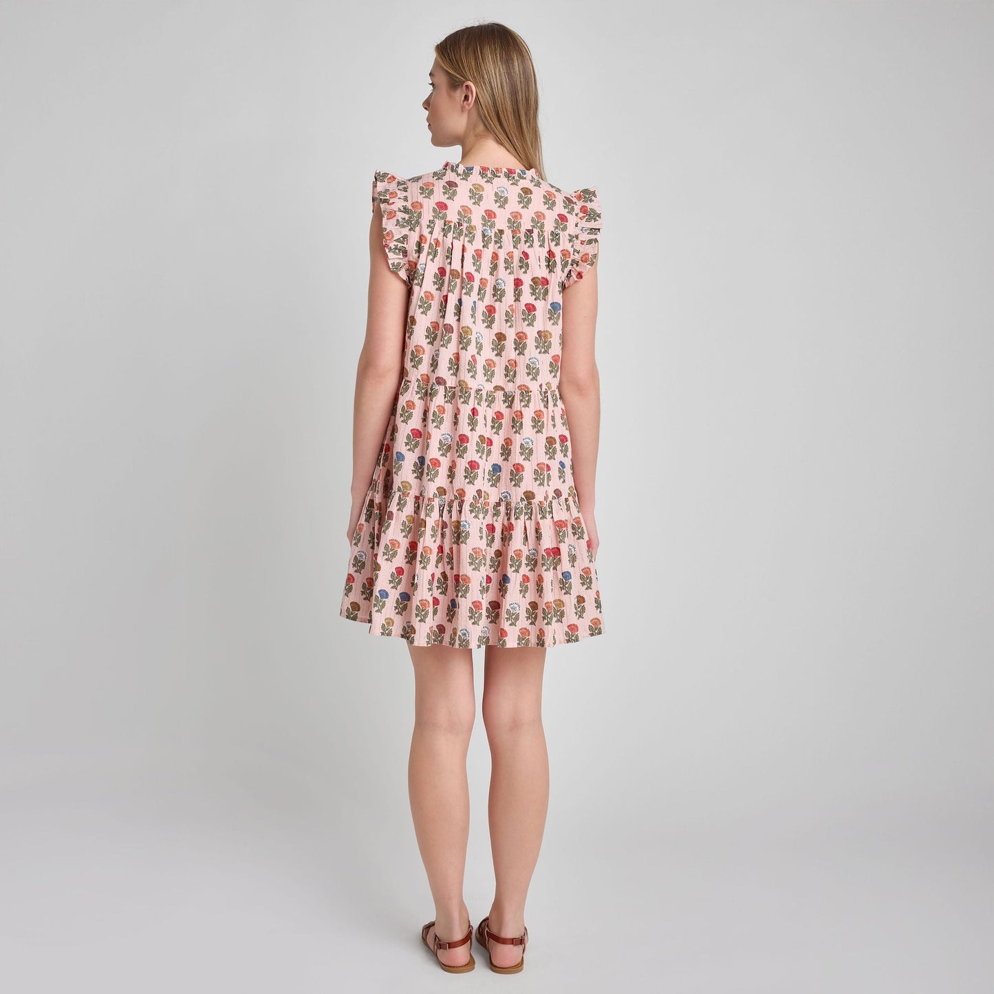 Womens Kalani Dress - Multi Flower Drop