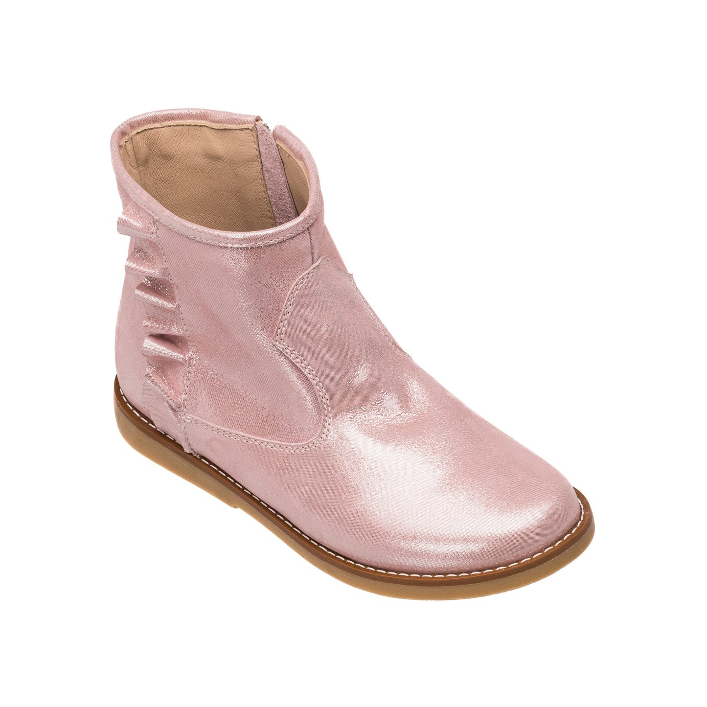 Ruffle Bootie - Carnation