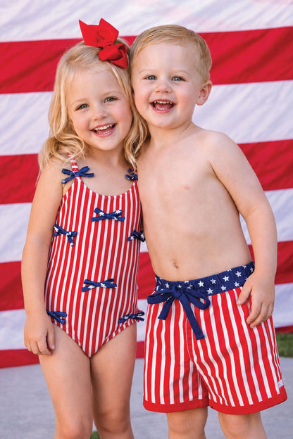 Boy's Swim Trunks | Stars & Stripes Party