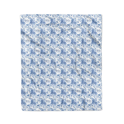 Betsy's Blooms Personalized Kids Blanket