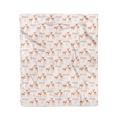 Friendly Fawns Personalized Kids Blanket