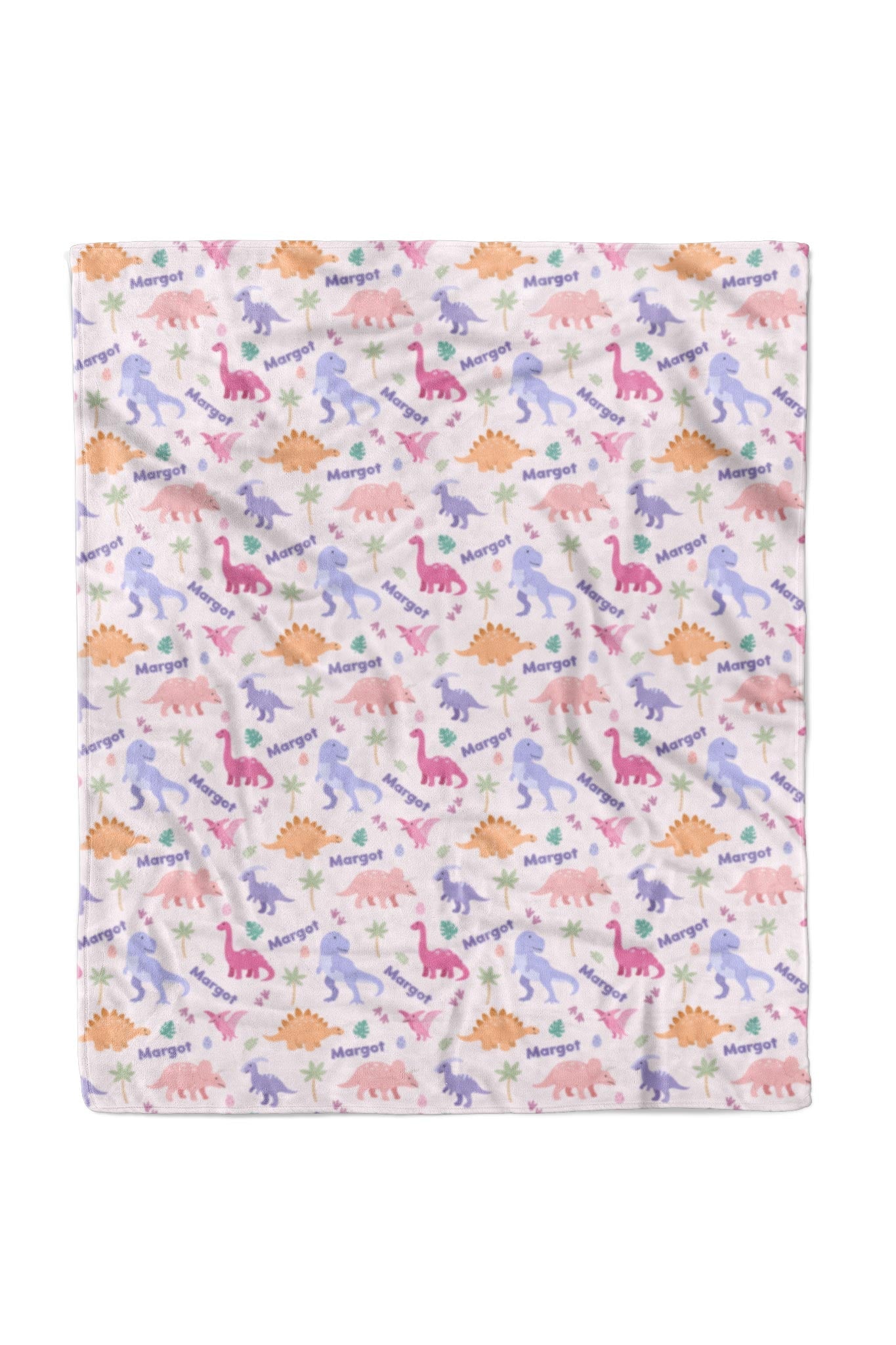 Personalized Kids Blanket | Little Fossil Pink