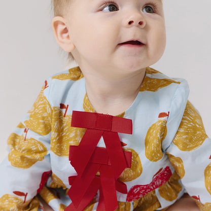 Baby Girls Hermione Bubble - Gold Apples