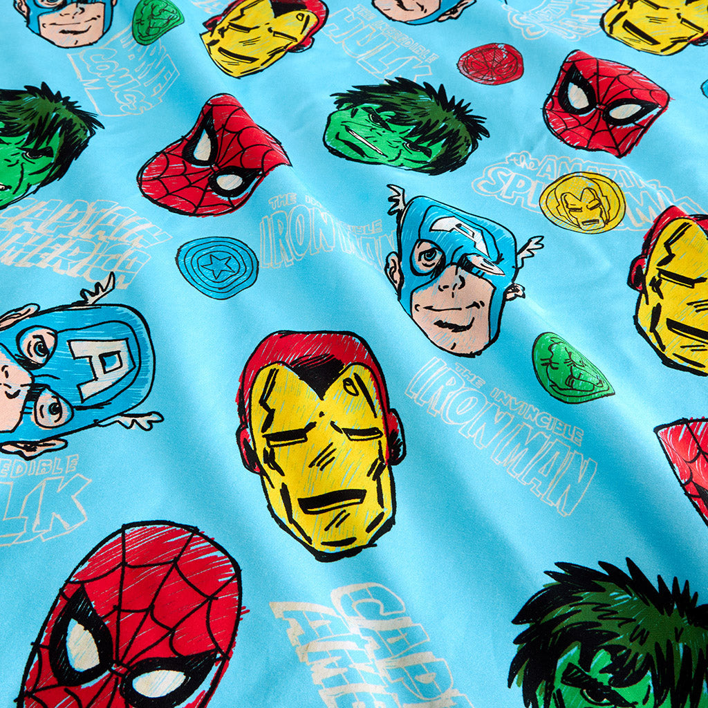 Marvel Heroes Square Throw Pillow Cover