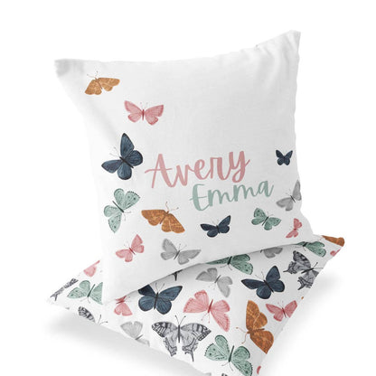 Bentley's Butterfly Personalized Pillow