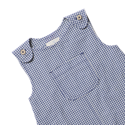 Baby Boys Noah Jumper - Navy Gingham