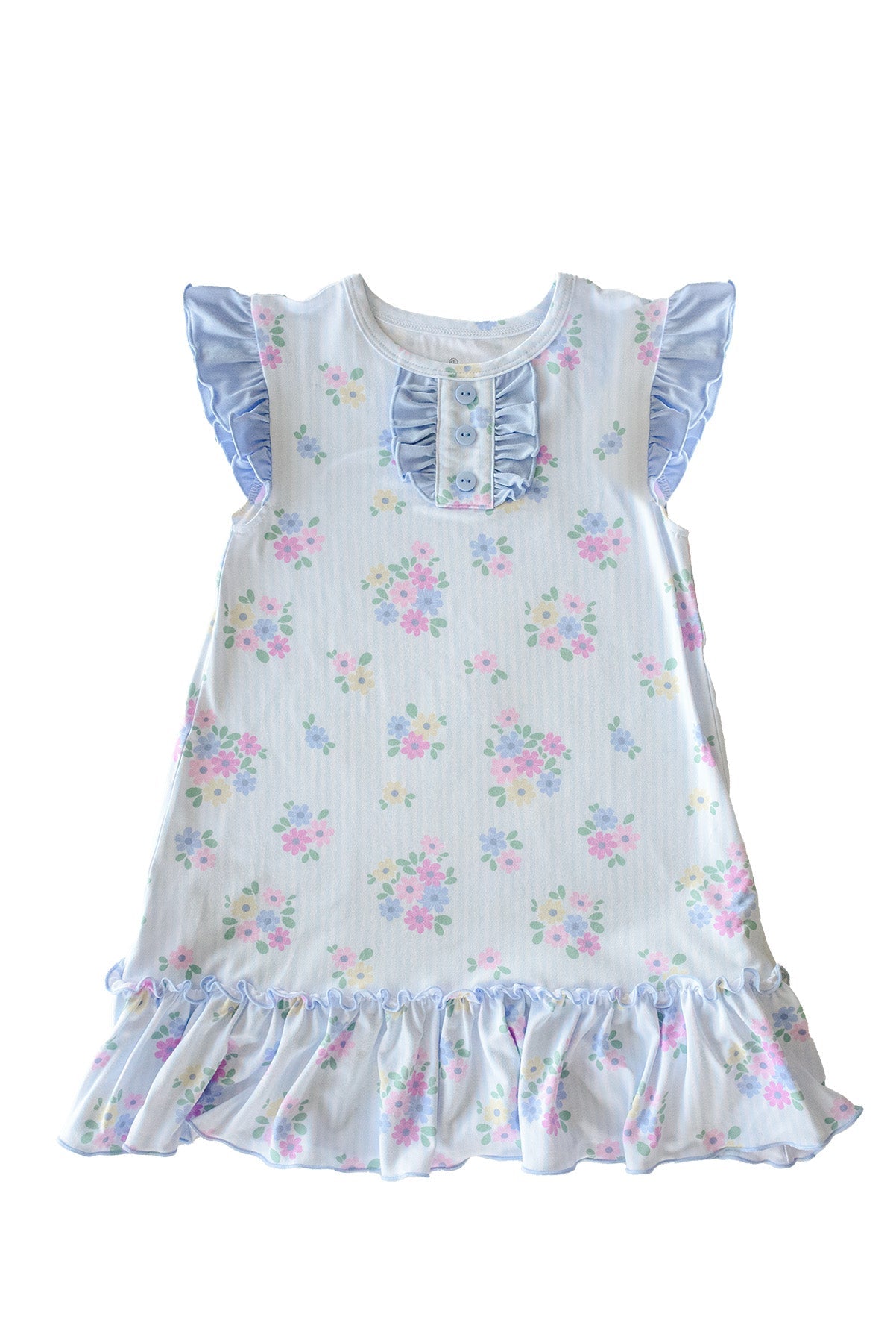 Girls' Flutter Sleeve Nightgown | Heirloom Posies