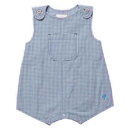 Baby Boys Noah Jumper - Navy Gingham