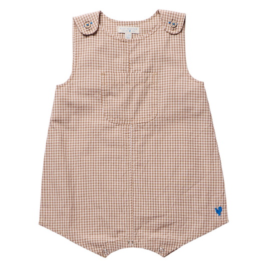 Baby Boys Noah Jumper - Cocoa Gingham