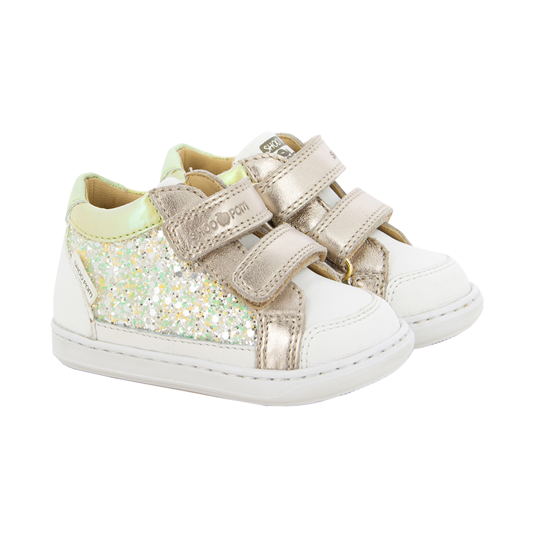 Bode Shoe - Napa Glitter White