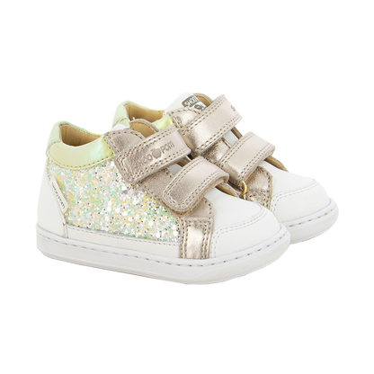 Bode Shoe - Napa Glitter White