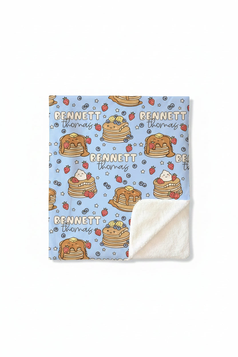 Brunch Buddies Personalized Kids Blanket