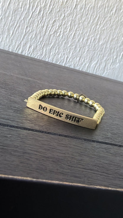 Epic Bracelet, Gold Bead