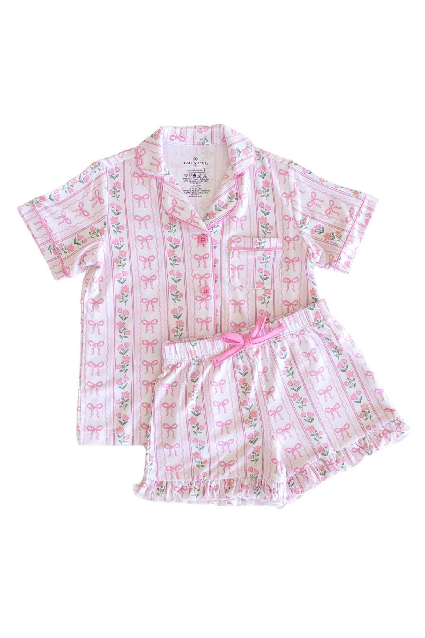 Girl's Two Piece Short Lounge Sets
