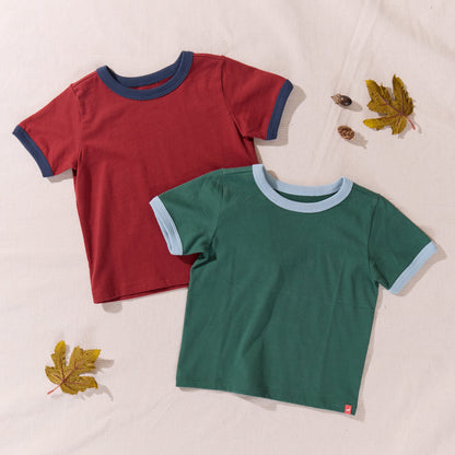 Adventure Ringer T-Shirt - Dark Red