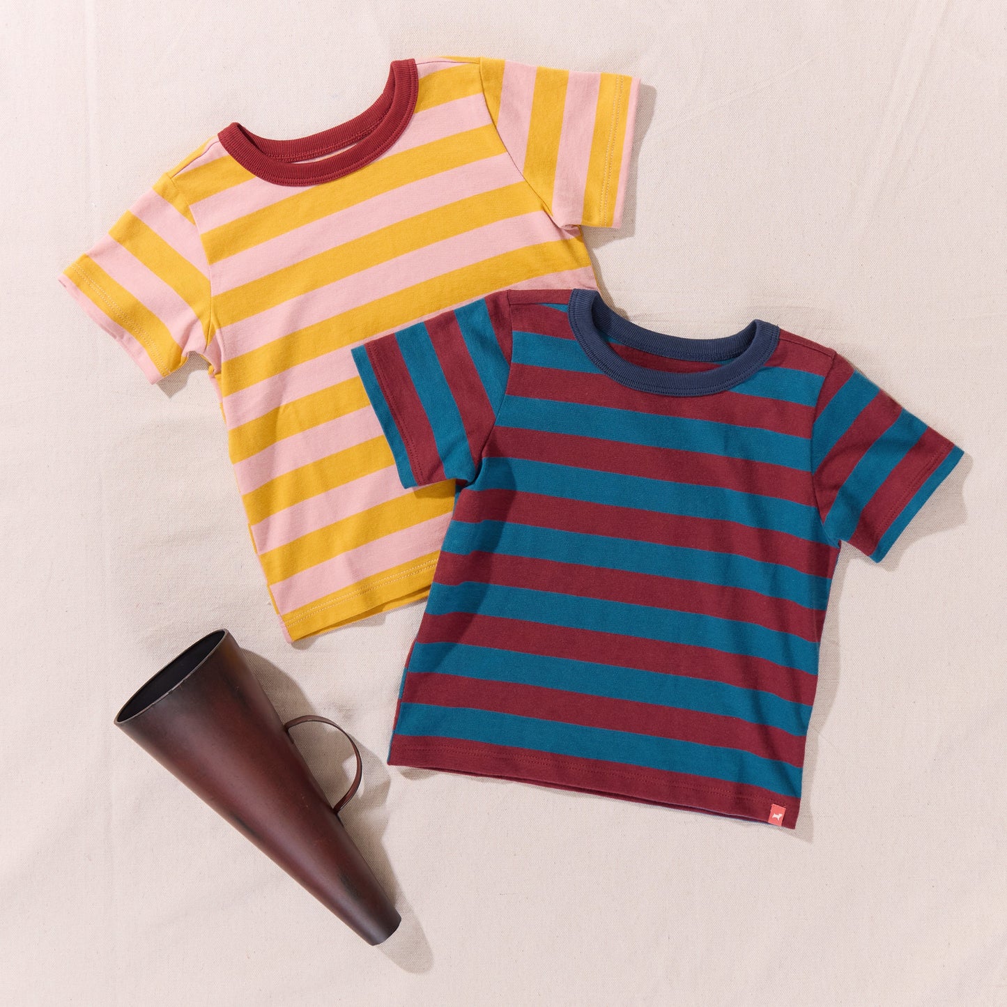 Adventure T-Shirt - Teal and Burgundy Stripe
