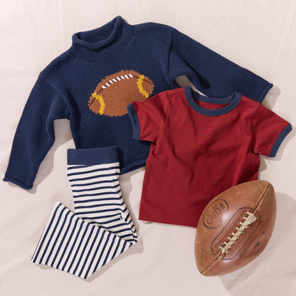 Park Pant - Navy Stripe