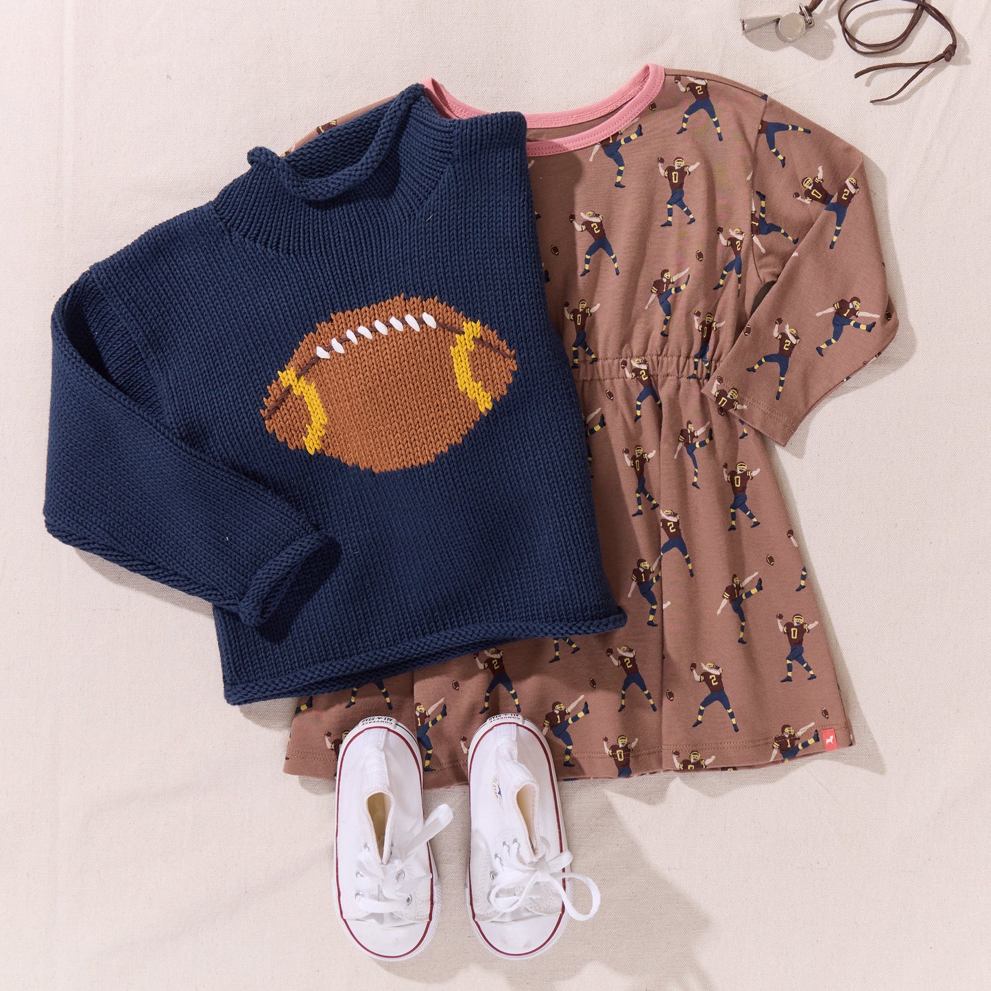 Playground Long Sleeve Dress - Football Player