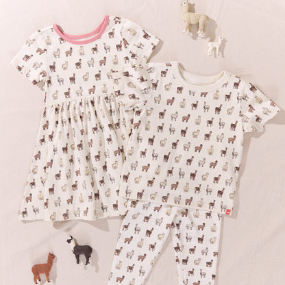 Cartwheel Legging - Llamas and Alpacas