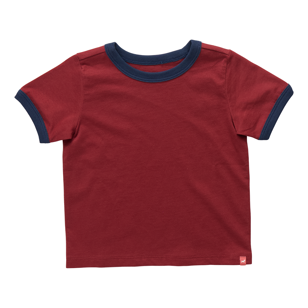 Adventure Ringer T-Shirt - Dark Red