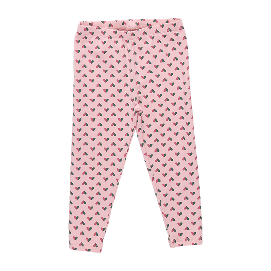 Cartwheel Legging - Pink Mini Half Hearts