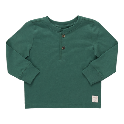 Scout Long Sleeve Henley - Pine