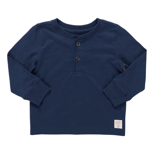 Scout Long Sleeve Henley - Navy