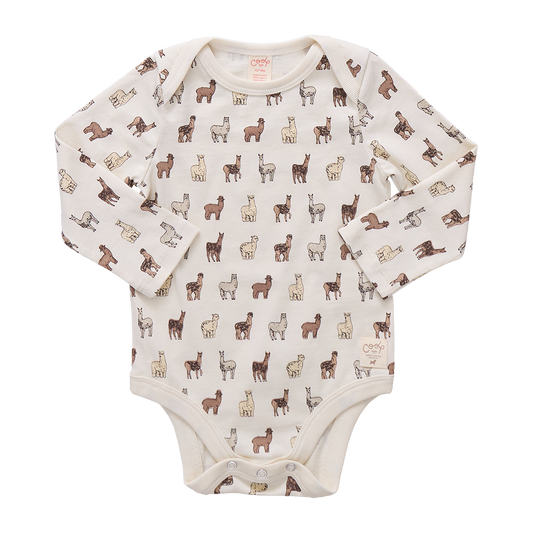 Baby Wonder Bodysuit - Llamas and Alpacas