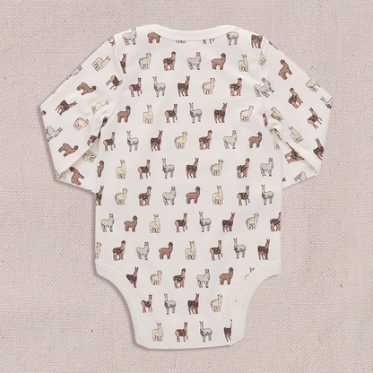 Baby Wonder Bodysuit - Llamas and Alpacas