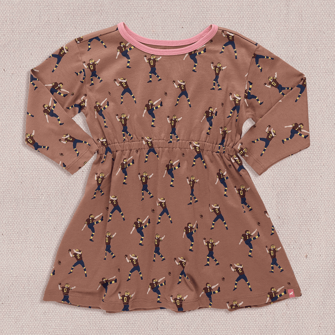 Playground Long Sleeve Dress - Football Player