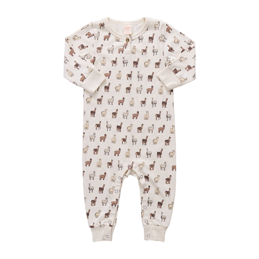 Baby Park Romper - llamas and Alpacas