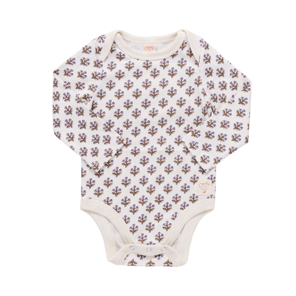 Baby Wonder Bodysuit - Mini Lavender Block Floral
