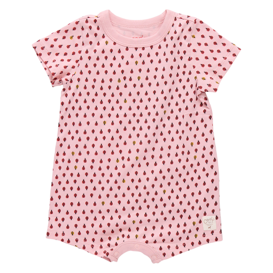 Baby Adventure Romper - Mini Ladybugs