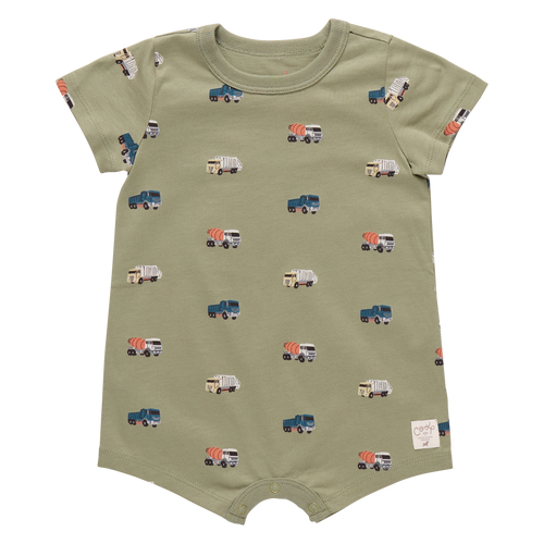 Baby Adventure Romper - Trucks