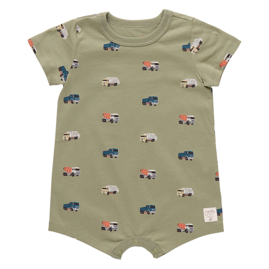 Baby Adventure Romper - Trucks