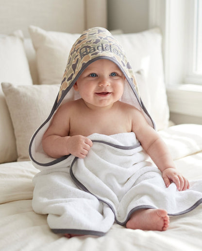 Kids Embroidered Bamboo Hooded Towels