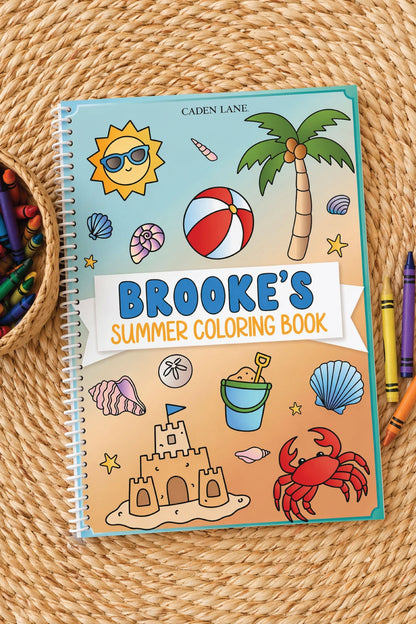 Personalized Coloring Book | Beach Bash