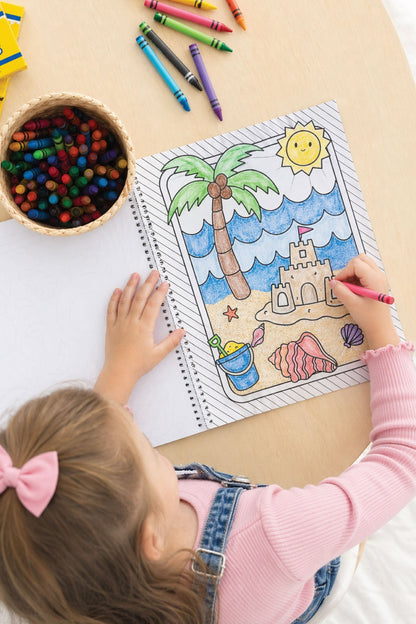 Personalized Coloring Book | Beach Bash