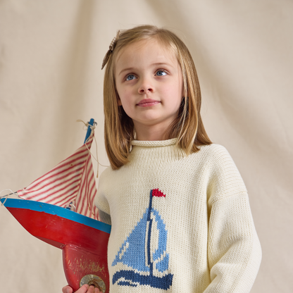 Classic Sweater - Sailboats