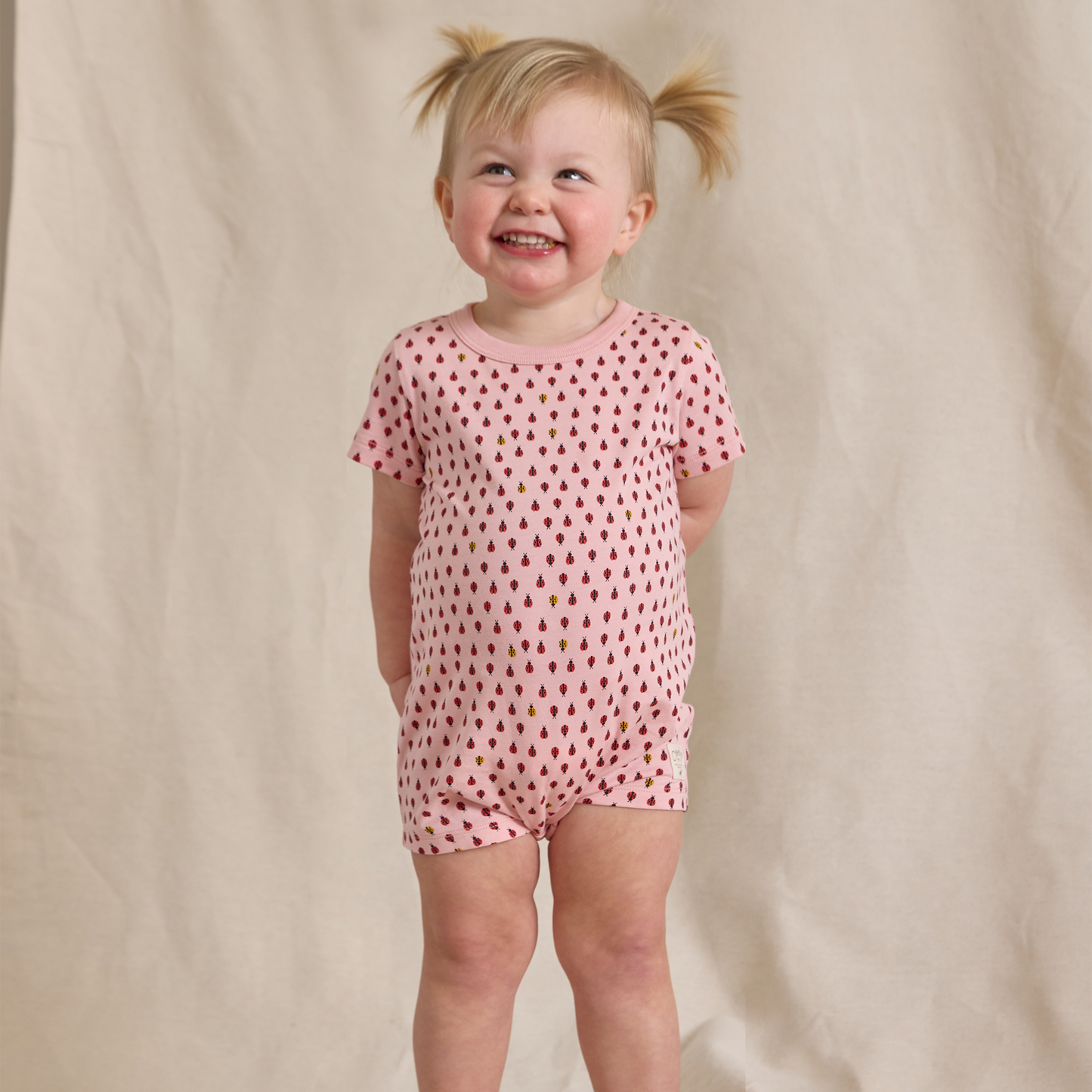 Baby Adventure Romper - Mini Ladybugs