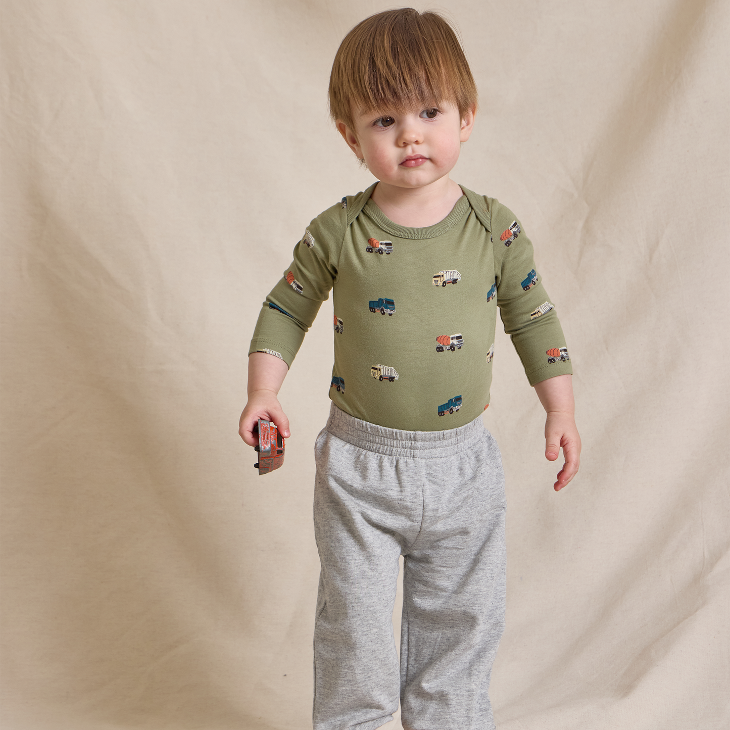 Baby Wonder Bodysuit - Mini Lavender Block Floral