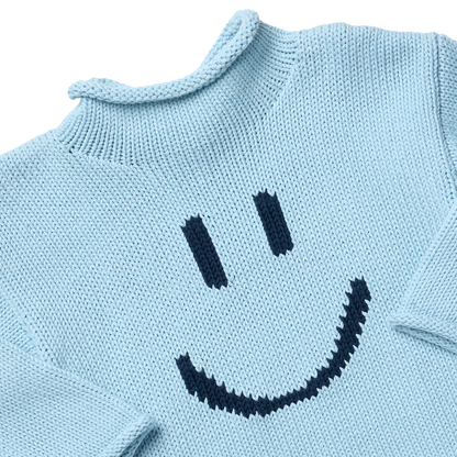 Classic Sweater - Blue Smiley