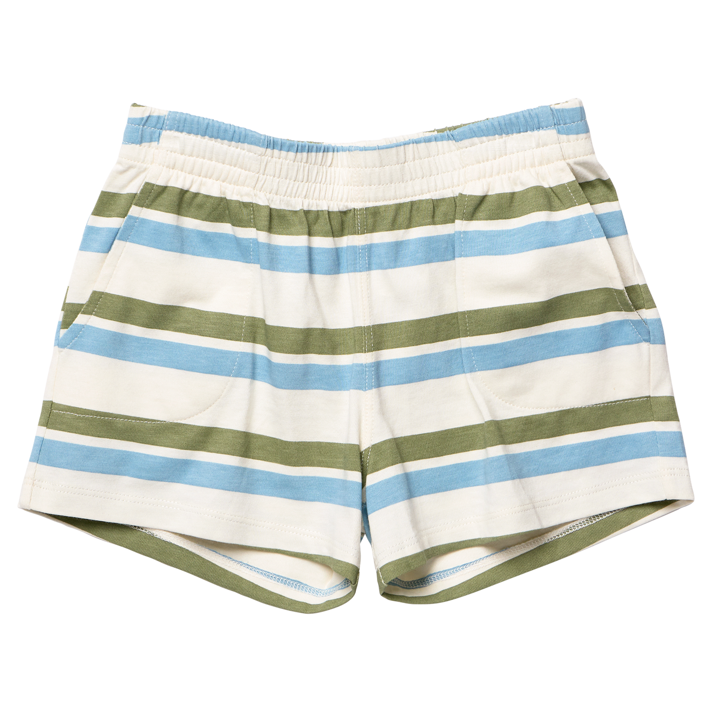 Sandbox Short - Green and Blue Stripe