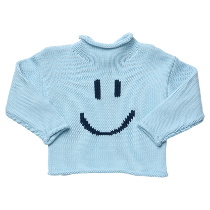 Classic Sweater - Blue Smiley